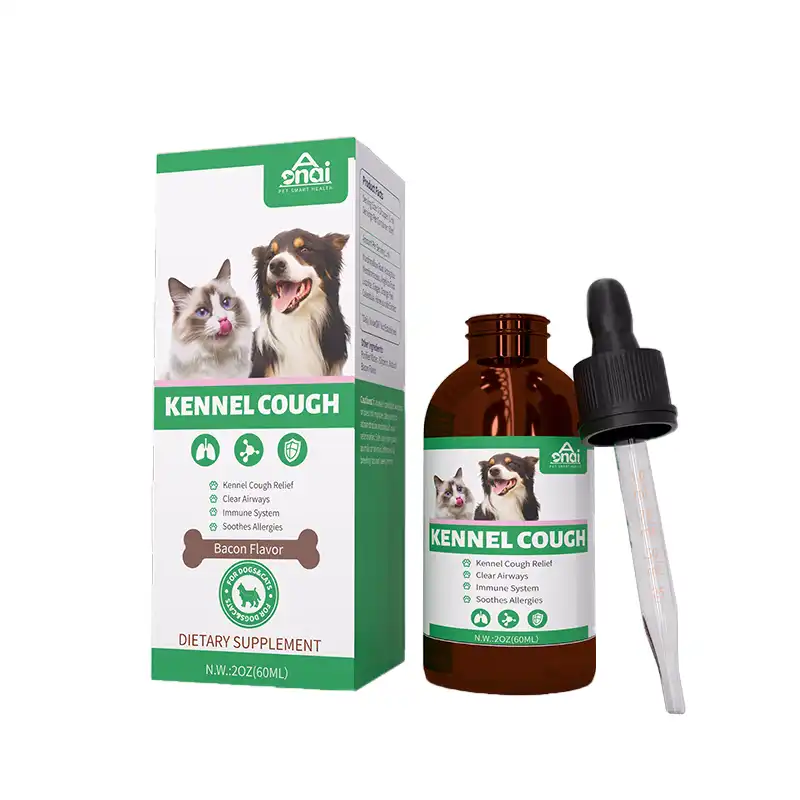 Dog lung care drops, herbal respiratory care, relieves cough, soothes throat, and promotes smooth breathing.